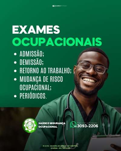 Exame admissional medicina do trabalho